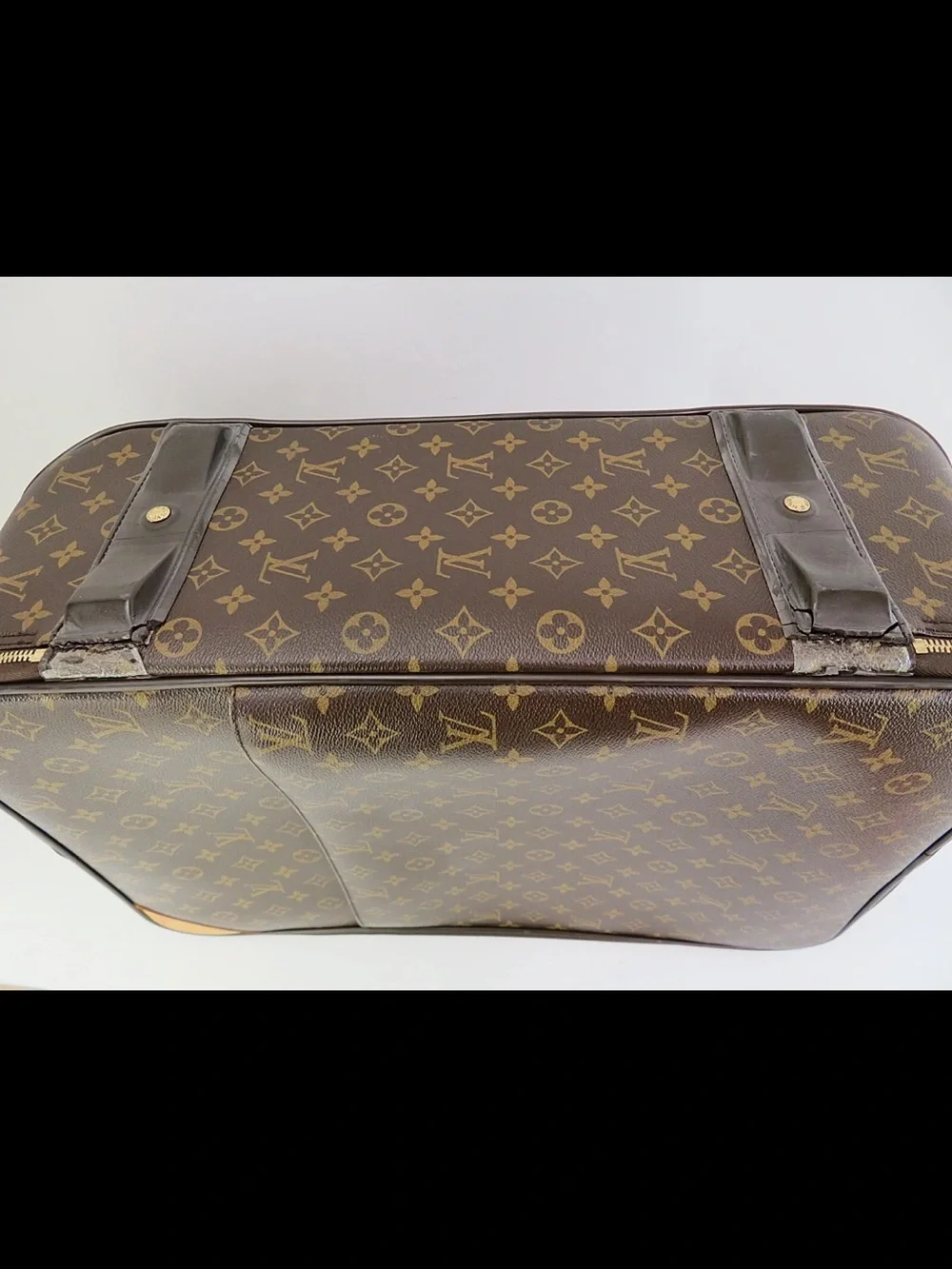 Louis Vuitton Monogram Canvas Rolling Carry-On in Brown and Tan